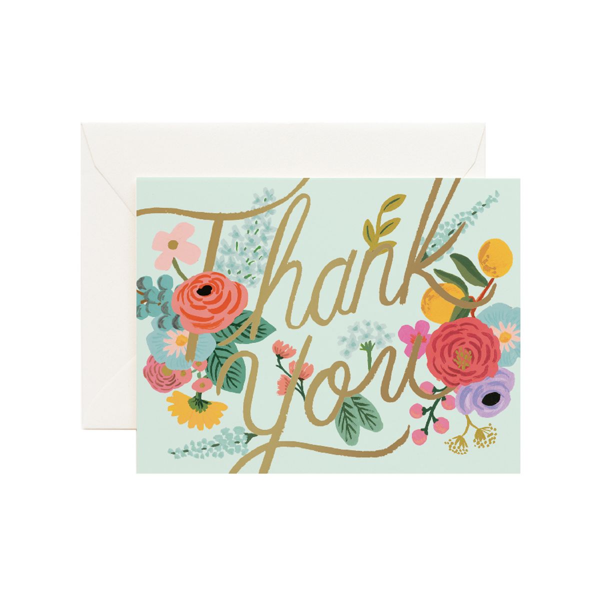 라이플 페이퍼(RIFLE PAPER) Mint Garden Thank You Card 감사 카드