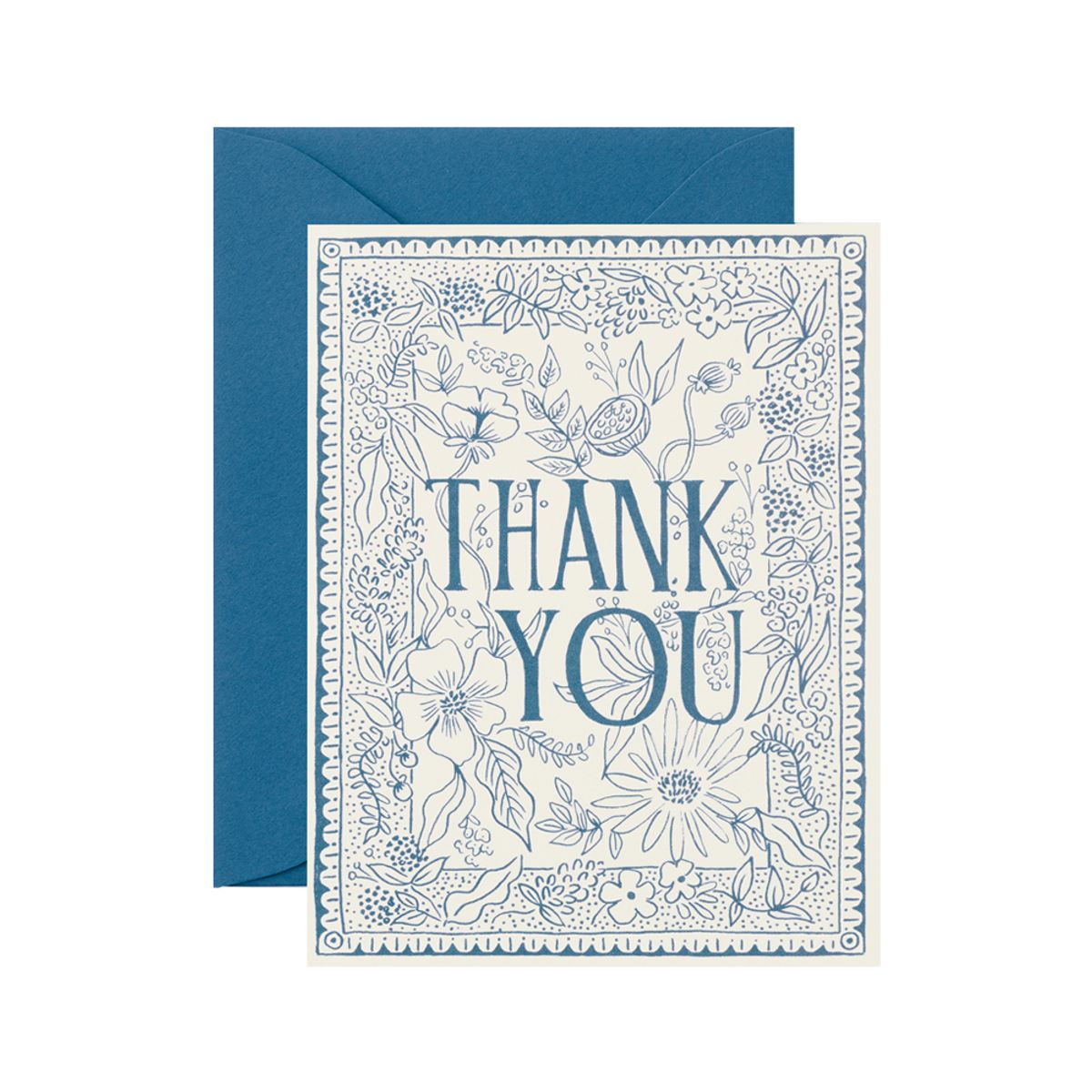 라이플 페이퍼(RIFLE PAPER) Delft Thank You Card 감사 카드