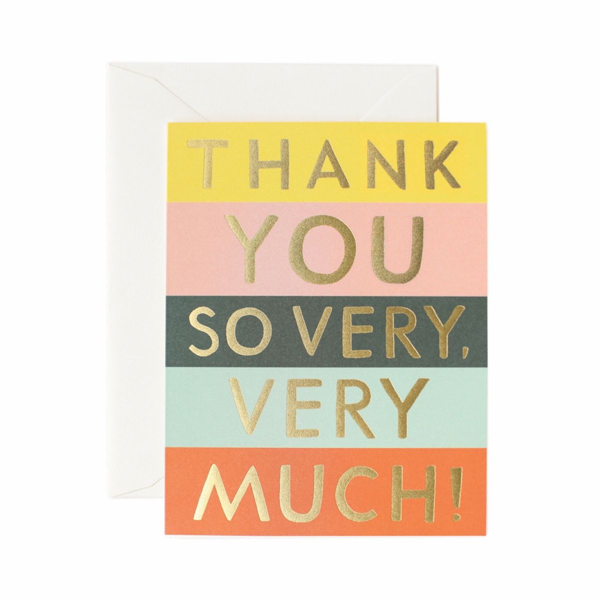 라이플 페이퍼(RIFLE PAPER) Color Block Thank You Card 감사 카드