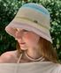 Ripple Point Multi Stripe Bucket Hat - Ivory Multi