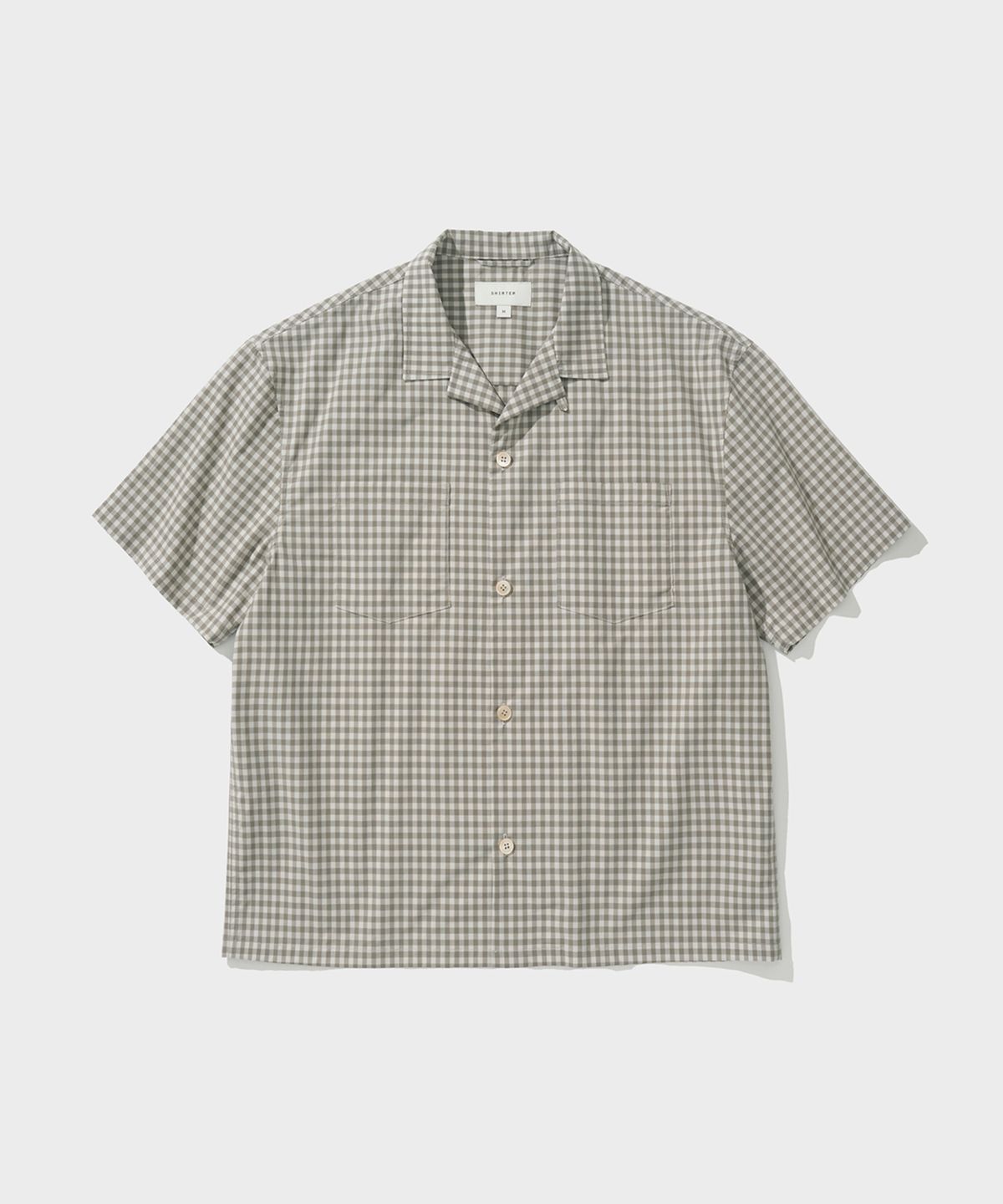 셔터(SHIRTER) NOMAD HALF SHIRT (CHECK BEIGE)