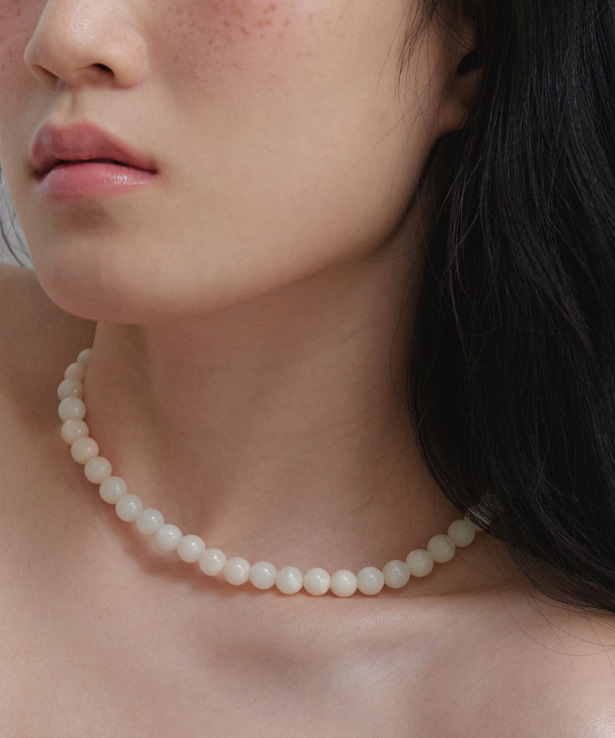 바이위켄드(BYWEEKEND) Fika gemstone necklace_ivory