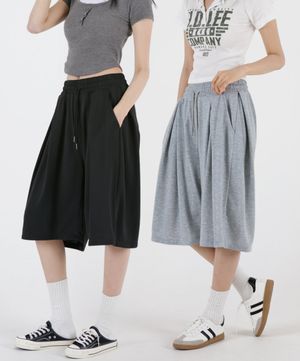 여자 포턱와이드 버뮤다반바지 3COLOR