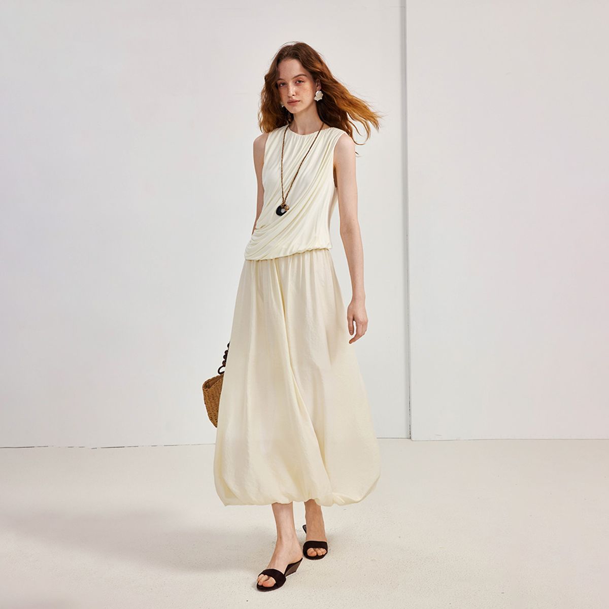 와이와이아이엠(YYIAM) YY_French pleated design dress