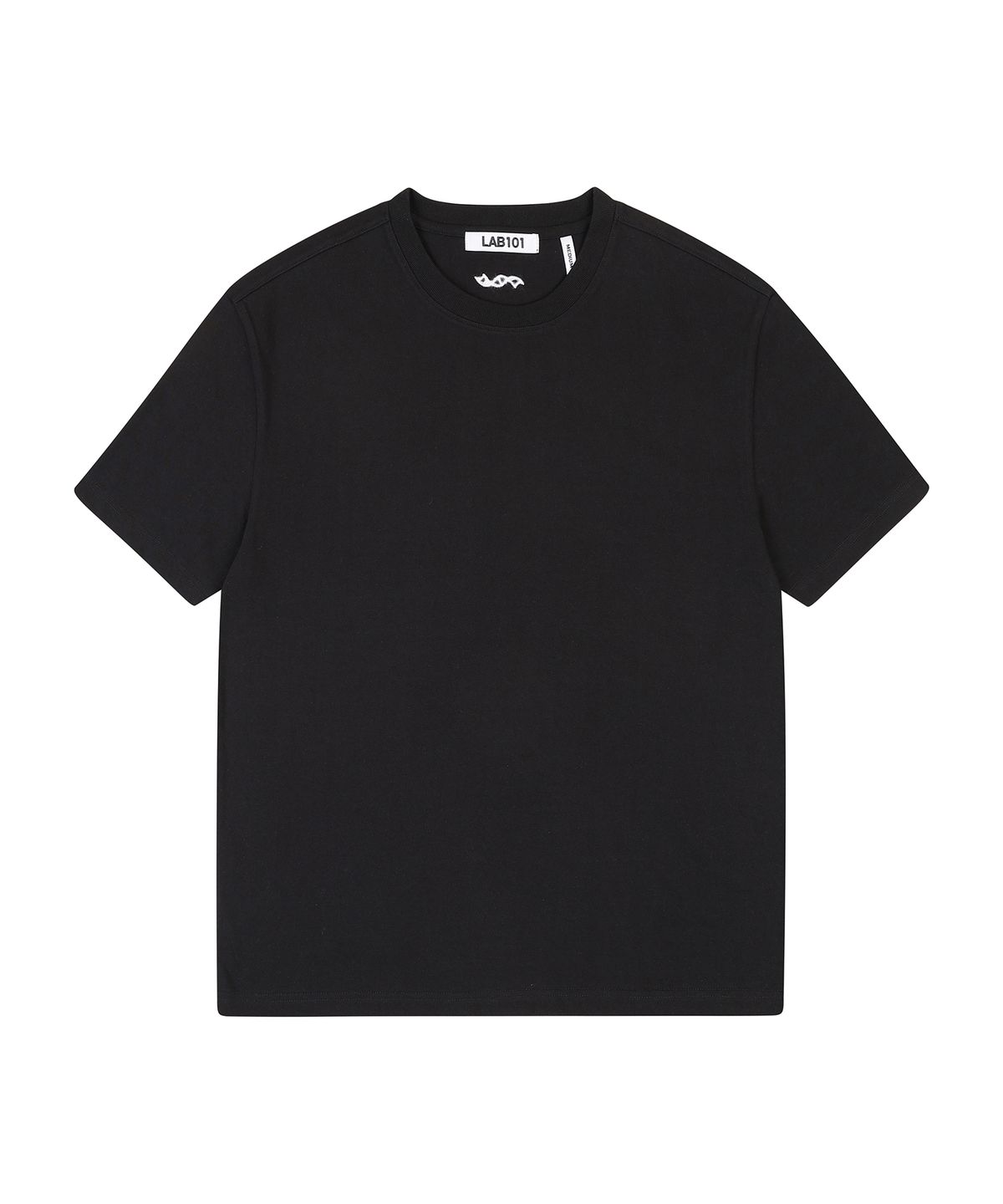 랩원오원(LAB101) 로고 포인트 베이직 티셔츠 (BLACK)