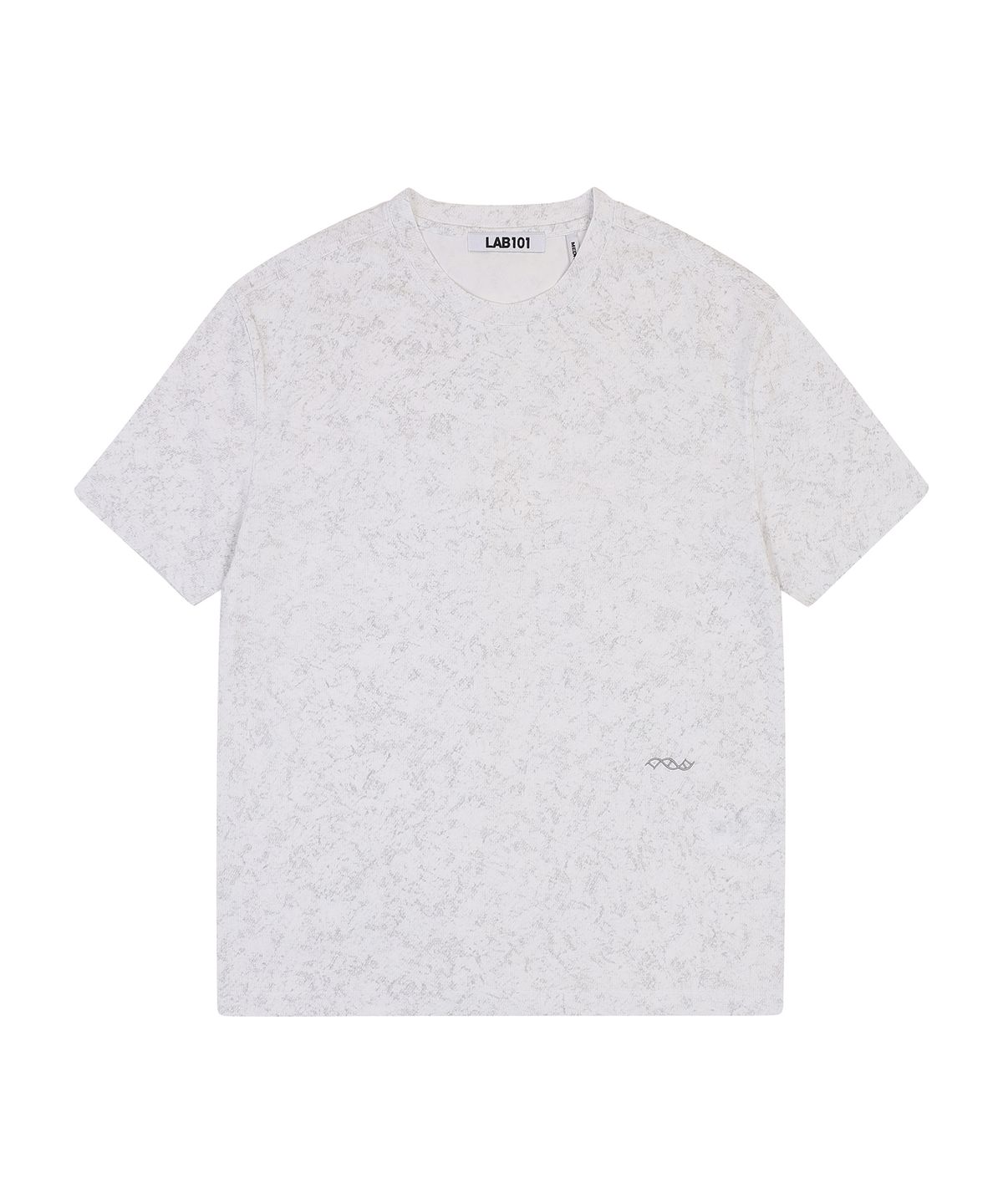 랩원오원(LAB101) 블러 프린트 티셔츠 (WHITE)