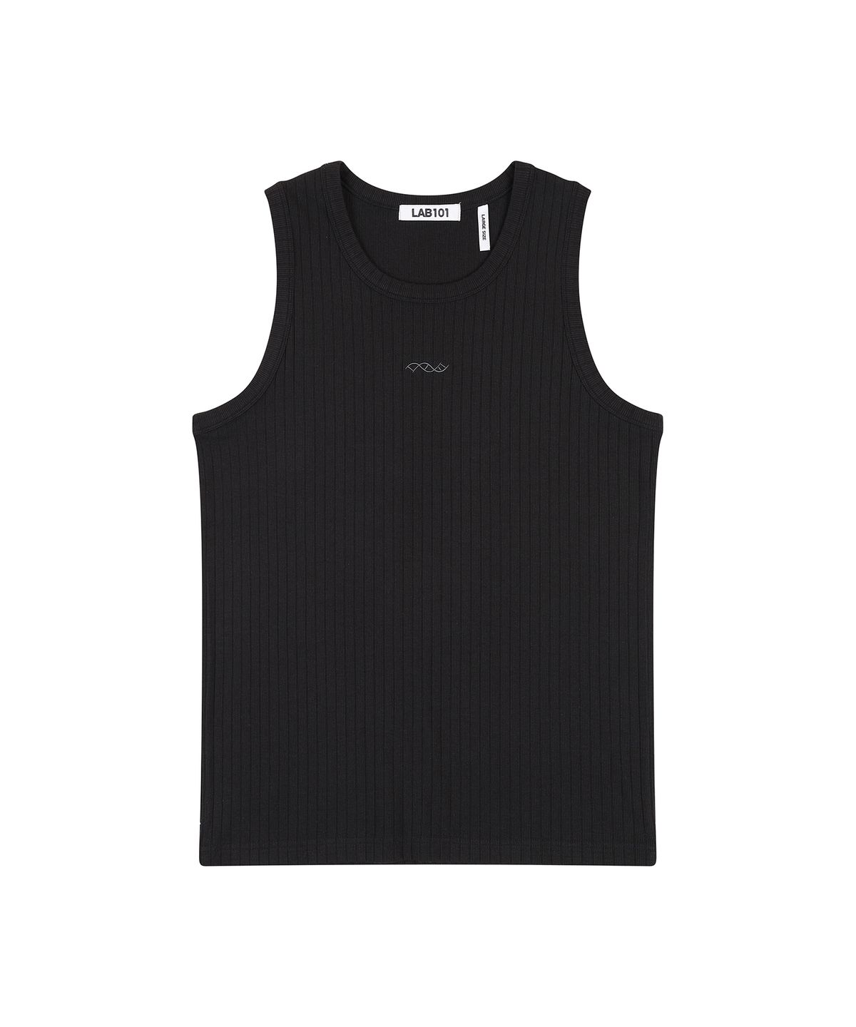 랩원오원(LAB101) 로고 포인트 슬리브리스 (BLACK)