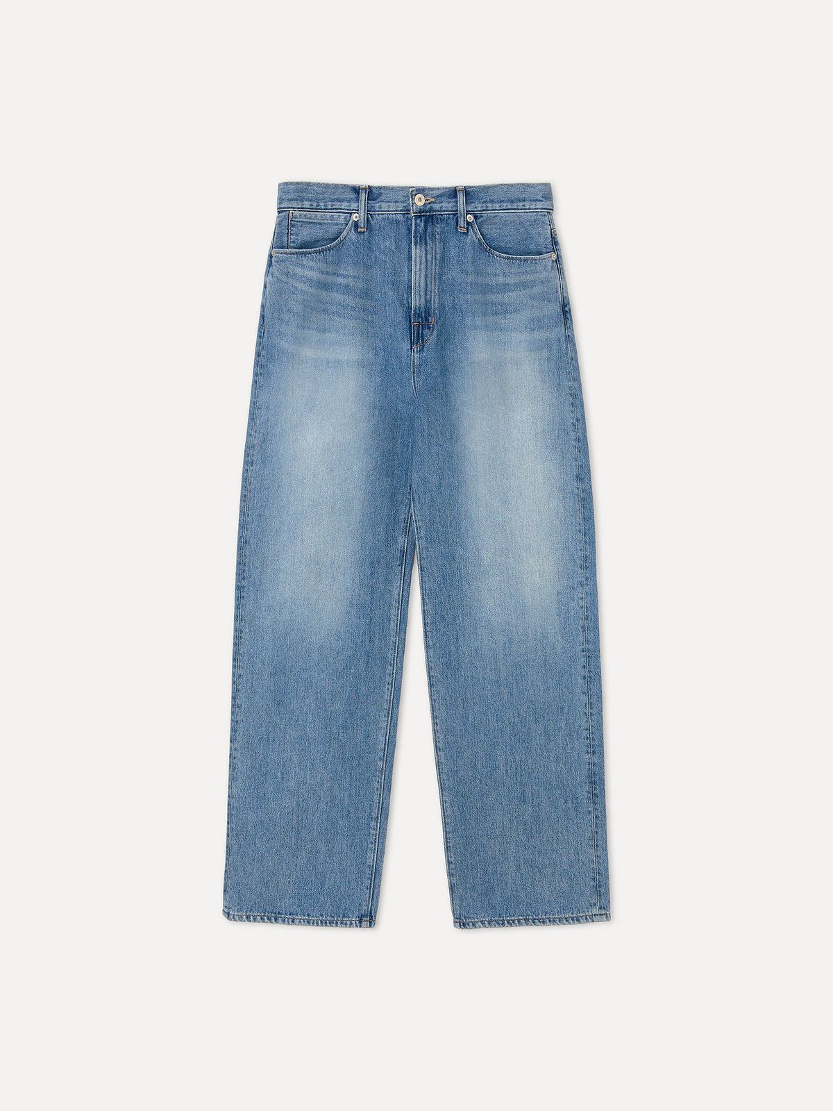 라벨아카이브(LABELARCHIVE) W Auden volume jeans mid blue wash