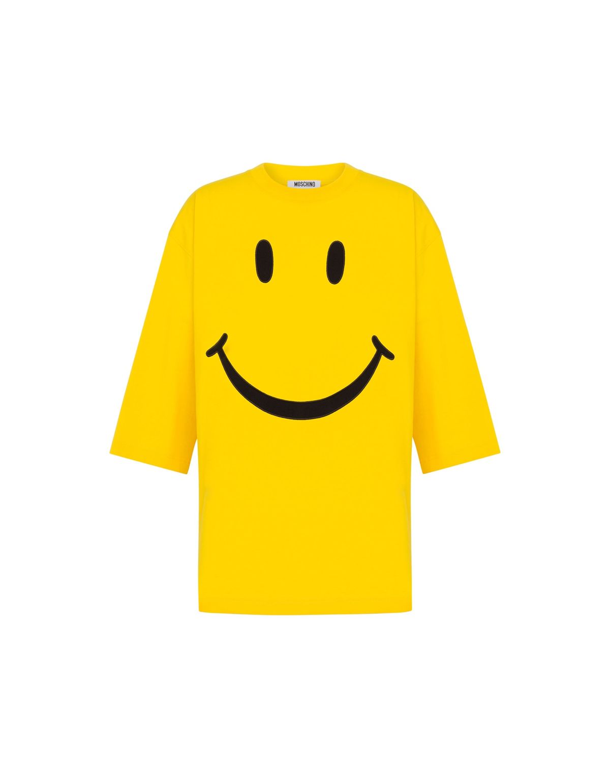 모스키노(MOSCHINO) 스마일리 코튼 저지 티셔츠_우먼