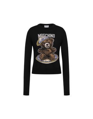 티타임 테디 베어 니트 블랙