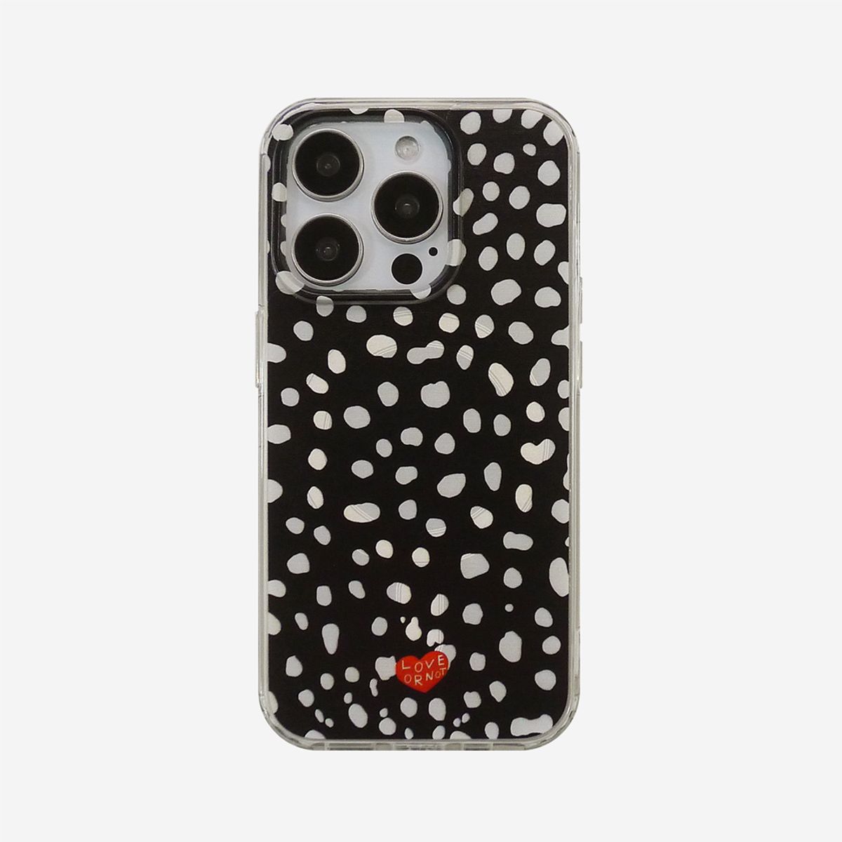 러브오낫(LOVE OR NOT) 맥세이프_Black Ray Jell-Hard Magsafe Phonecase