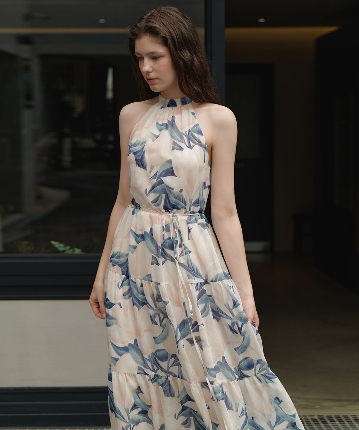 벨로디네라(VALLO DE NERA) Peony Dress Ivory