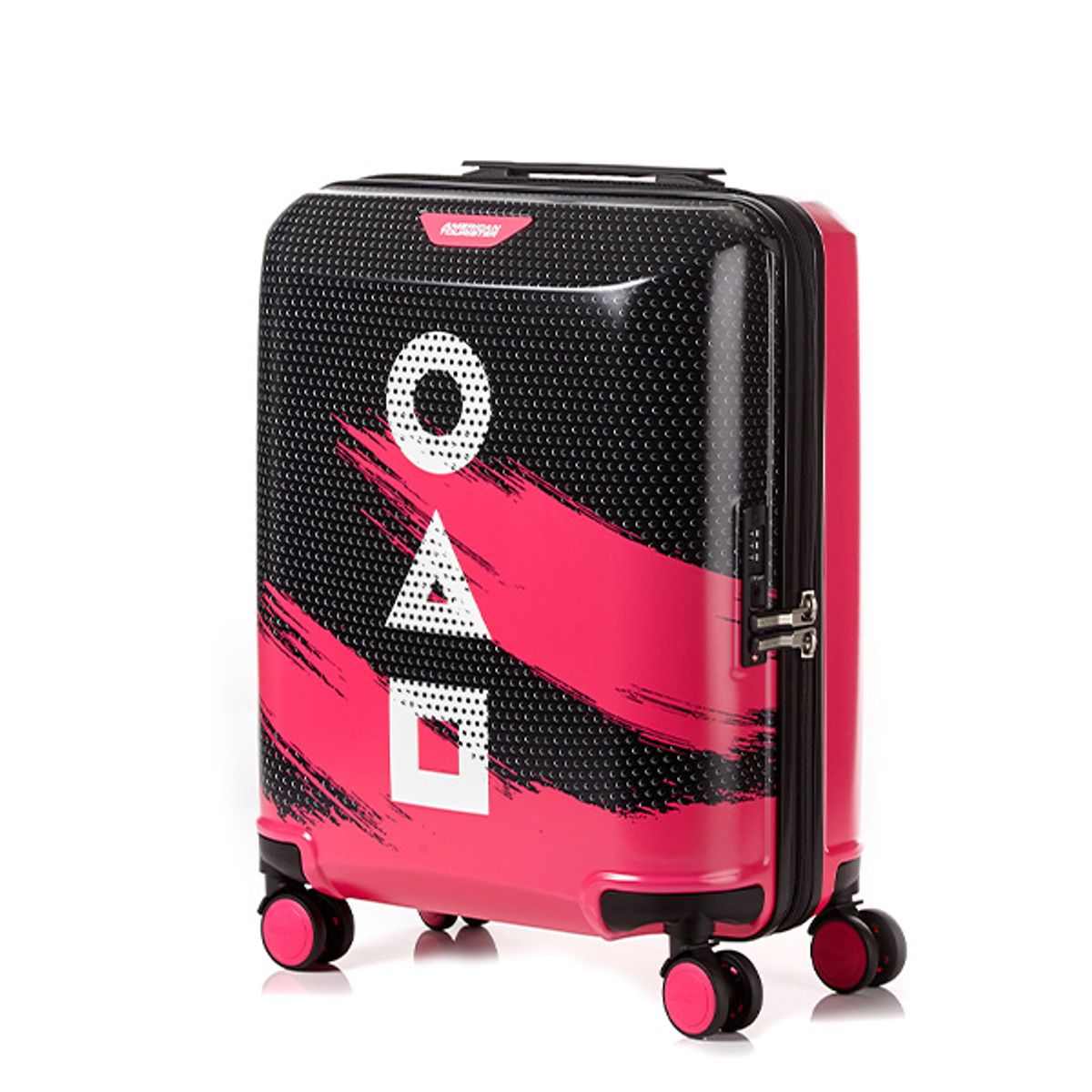 아메리칸투어리스터(AMERICAN TOURISTER) SQUID GAME 캐리어 52/18 TSA BLACK/MEXICAN PINK UH430001