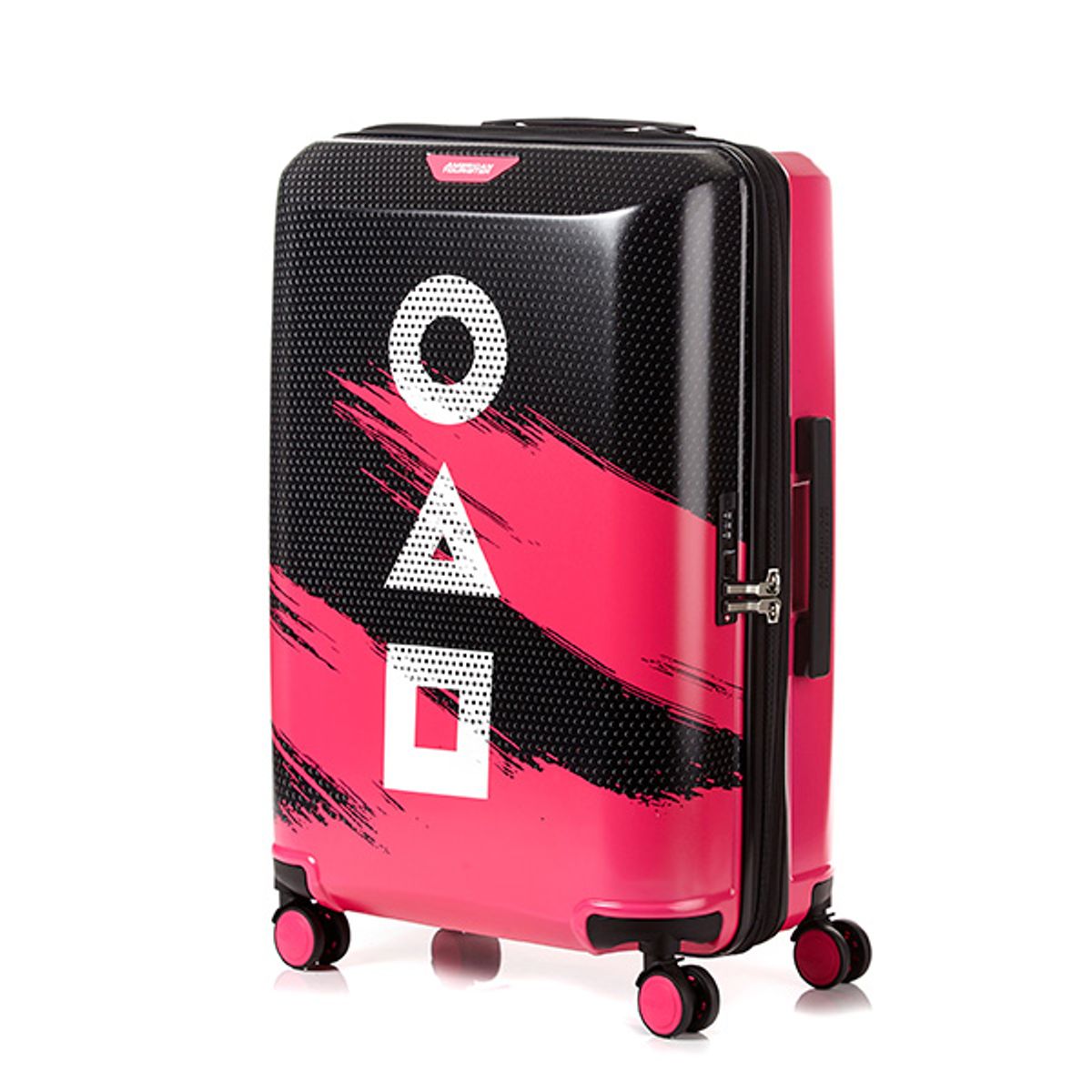 아메리칸투어리스터(AMERICAN TOURISTER) SQUID GAME 캐리어 67/24 EXP TSA BLACK/MEXICAN PINK UH430002