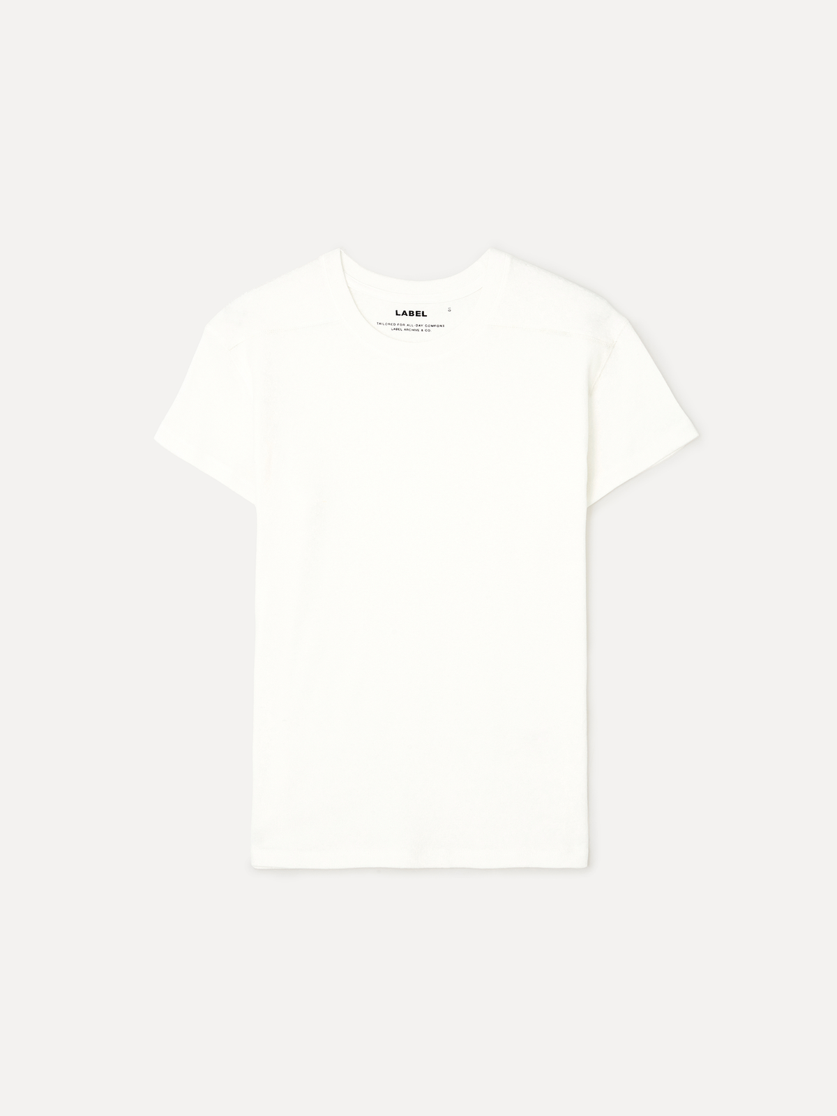라벨아카이브(LABELARCHIVE) Troy worn yoke t-shirt white