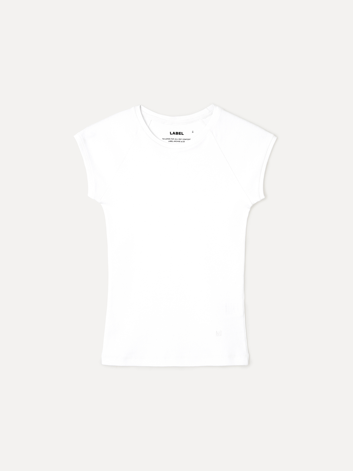 라벨아카이브(LABELARCHIVE) W Ava cap sleeve t-shirt white