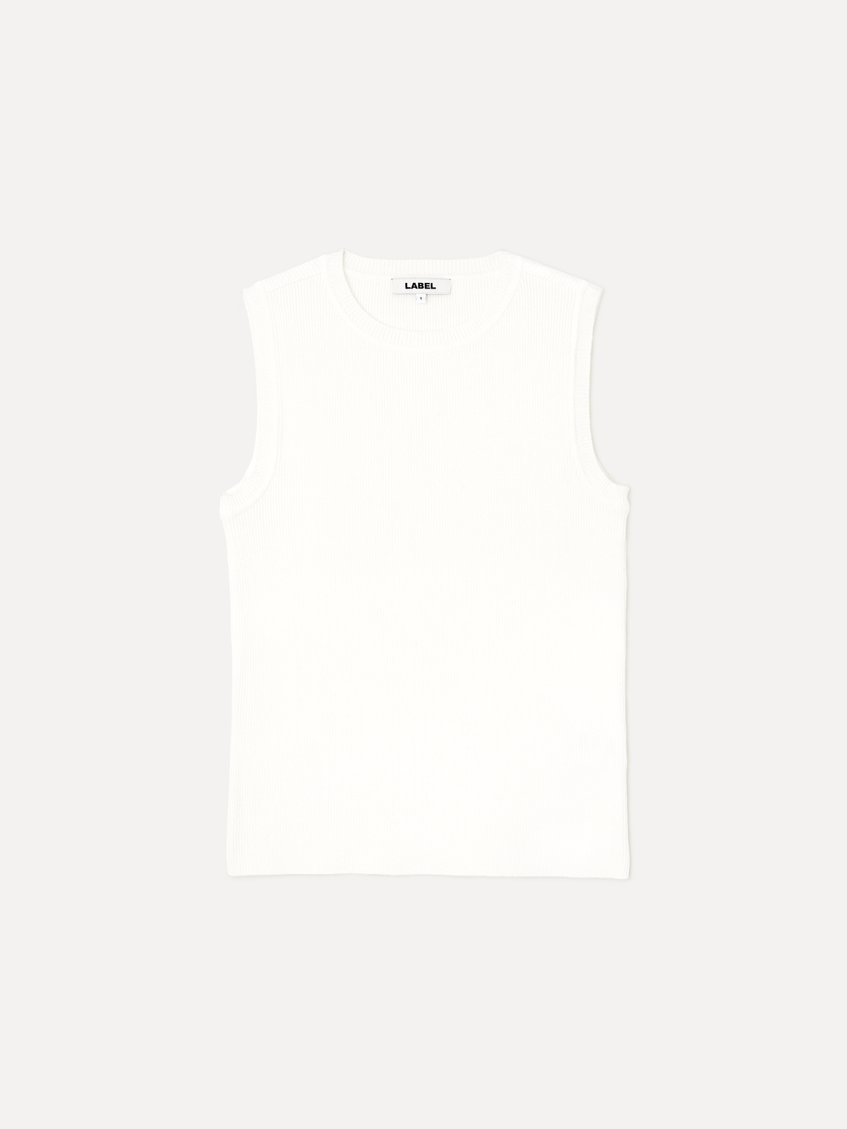 라벨아카이브(LABELARCHIVE) Hale sleeveless rib knit white