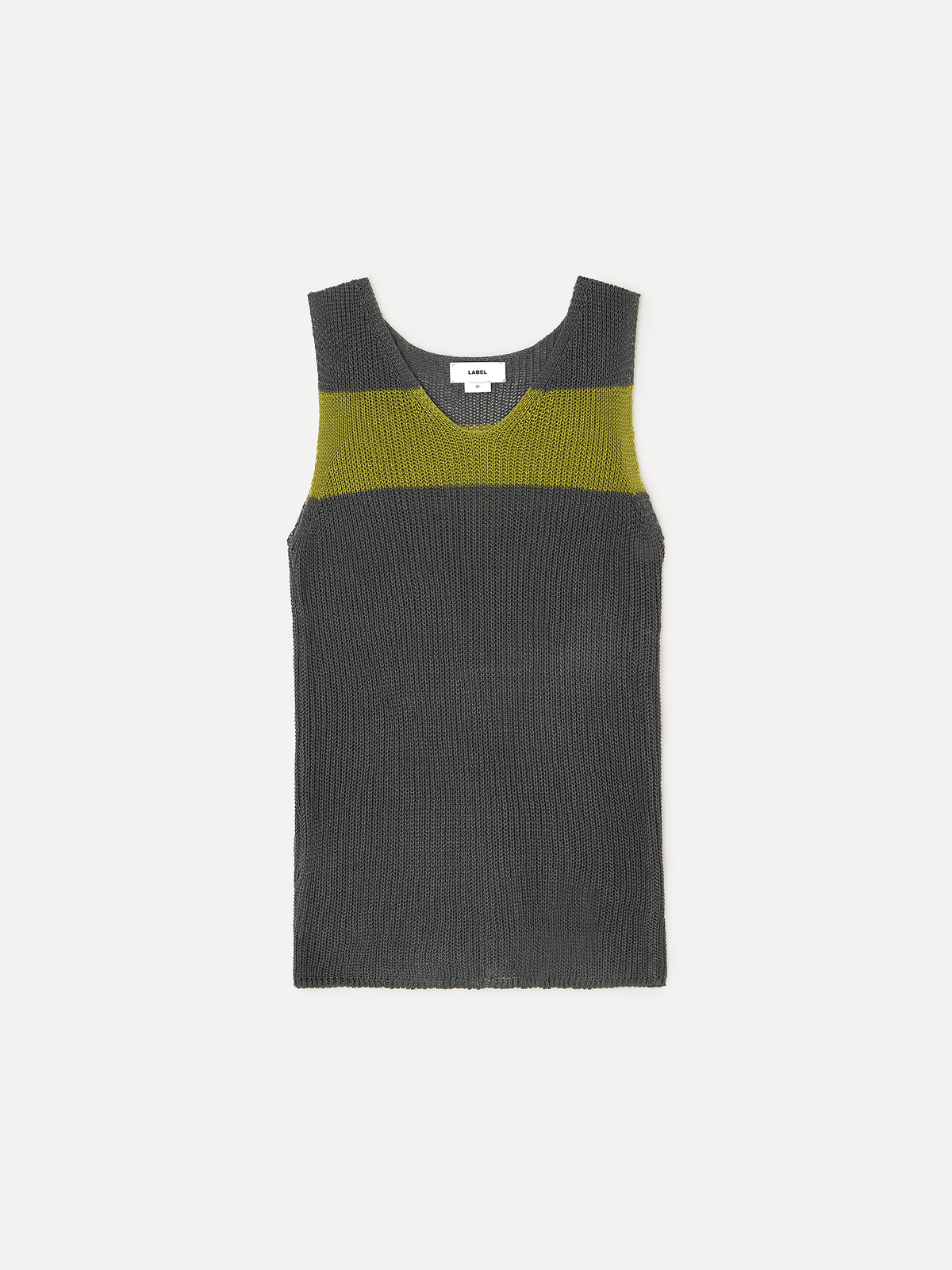 라벨아카이브(LABELARCHIVE) Bree v-neck knit vest moss