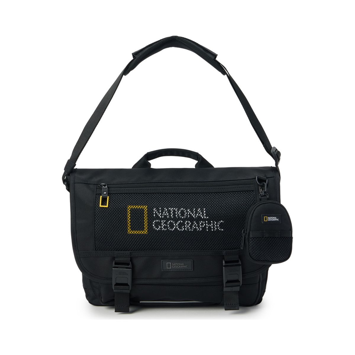 내셔널지오그래픽 키즈(NATIONAL GEOGRAPHIC KIDS) K253KCR010 메쉬 메신저백V3 BLACK