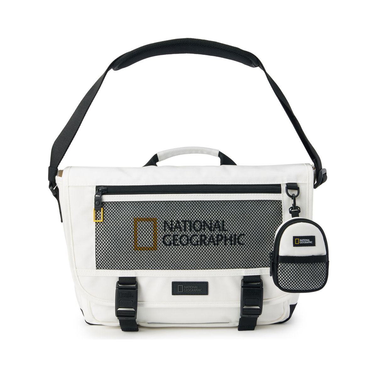 내셔널지오그래픽 키즈(NATIONAL GEOGRAPHIC KIDS) K253KCR010 메쉬 메신저백V3 OWHITE