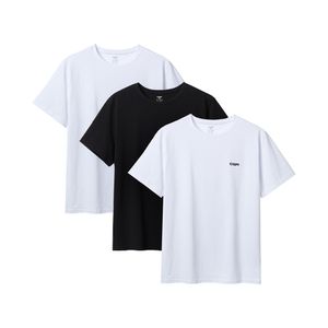 [3PACK]데일리 플렉스코튼 스몰로고 티셔츠