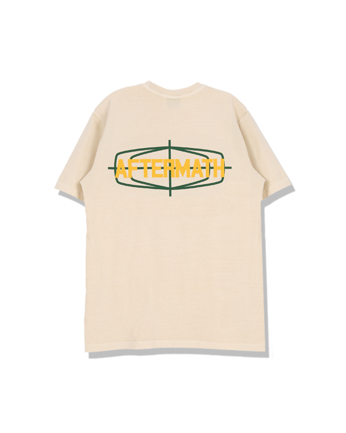 애프터매스(AFTERMATH) PIG DYED AIM LOGO TEE [OFF WHITE]