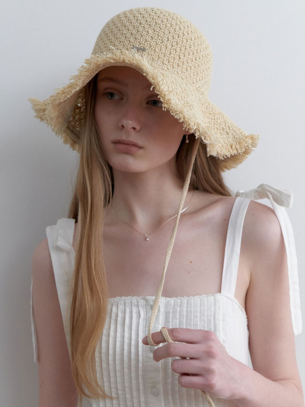 러브미몬스터(LOVE ME MONSTER) Tassel Wave Bucket Hat_3COL (L251MCP010)