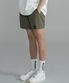 P2502 4부 쿨 우븐 숏츠 [카키]