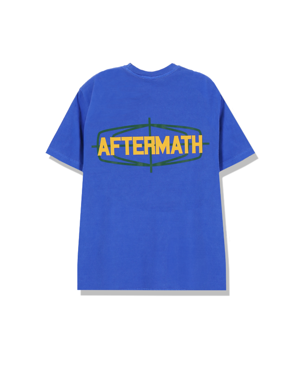 애프터매스(AFTERMATH) PIG DYED AIM LOGO TEE [BLUE]