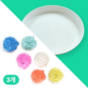 라호 굳지않는 키즈 클레이 유아 모래 3개 + 놀이 트레이 세트