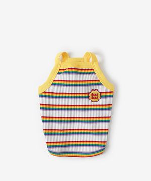 강아지 스트라이프 나시 여름옷