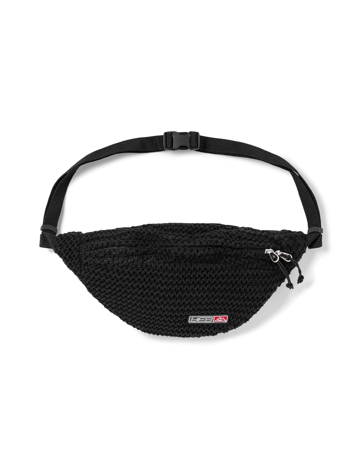 예스아이씨(YESEYESEE) Y.E.S Knitted Waist Bag Black