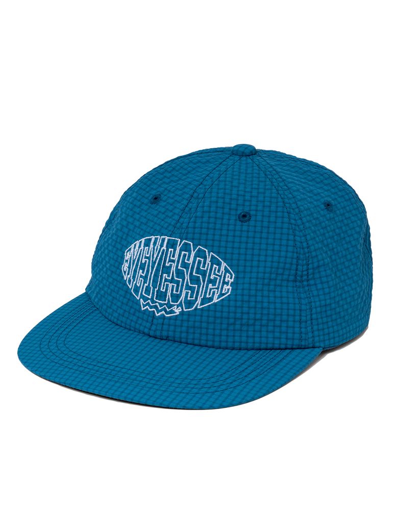 Check Seersucker Cap Blue