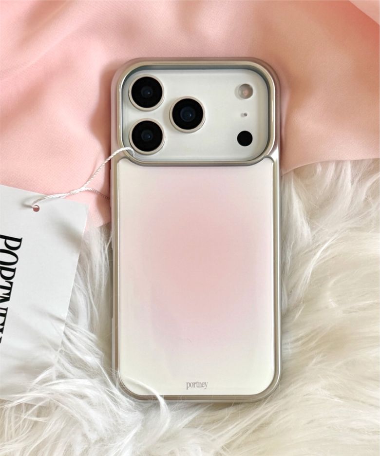 [+맥세이프][+Z플립8/폴드]silver pink blossom epoxy case