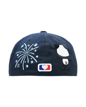 PANDA EMBROIDERY CAP (NAVY)