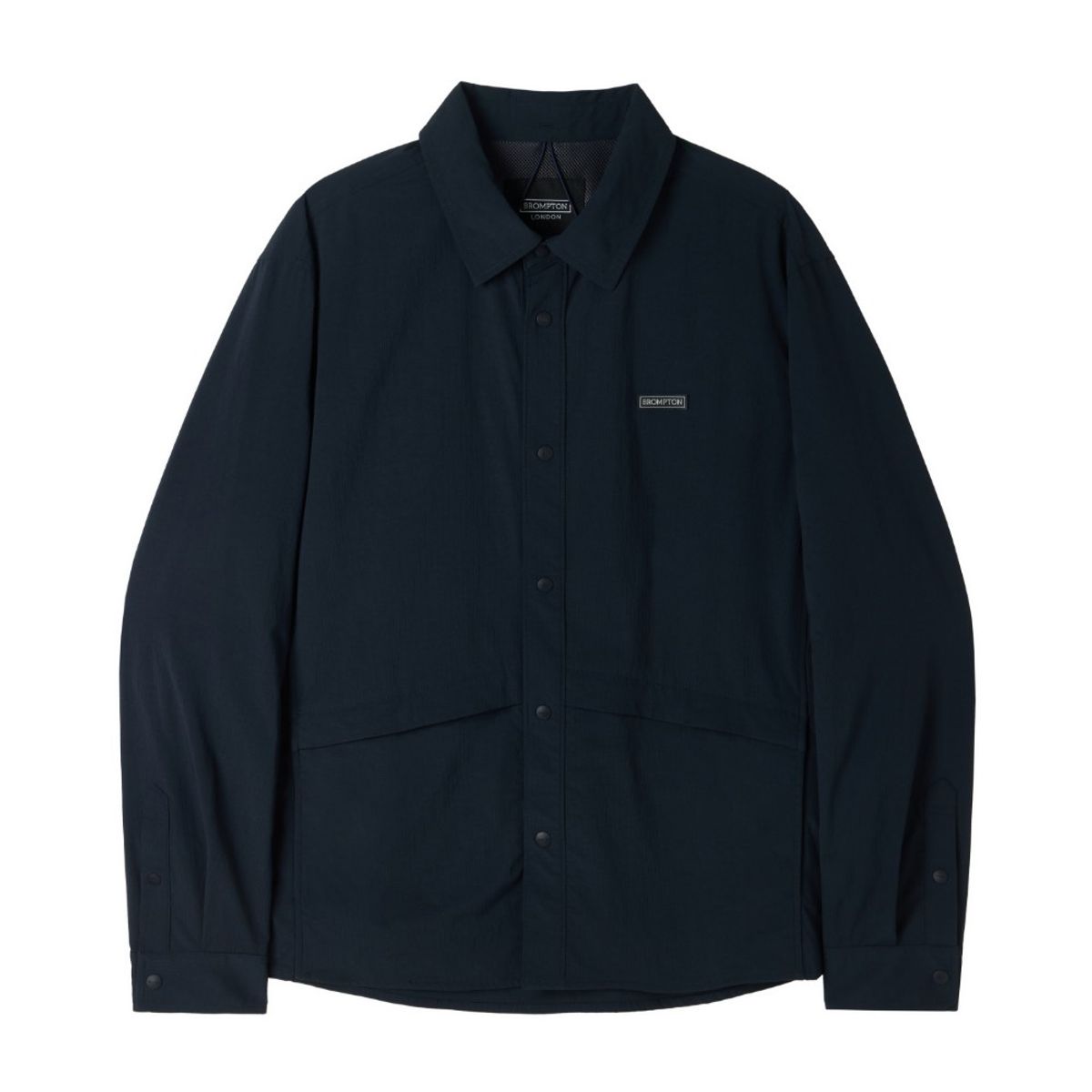 브롬톤 런던(BROMPTON LONDON) AIRO SEERSUCKER LONG SLEEVE SHACKET - NAVY (P252MJK189)