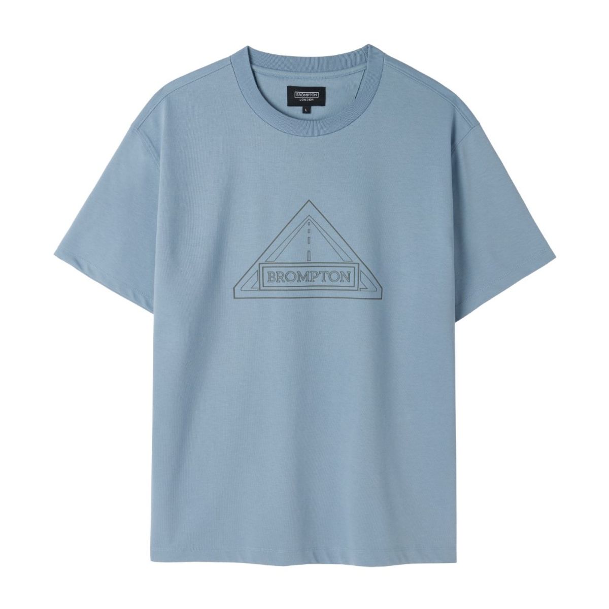 브롬톤 런던(BROMPTON LONDON) REFLECTIVE HALF SLEEVE T-SHIRT - L/BLUE (P252MTS134)