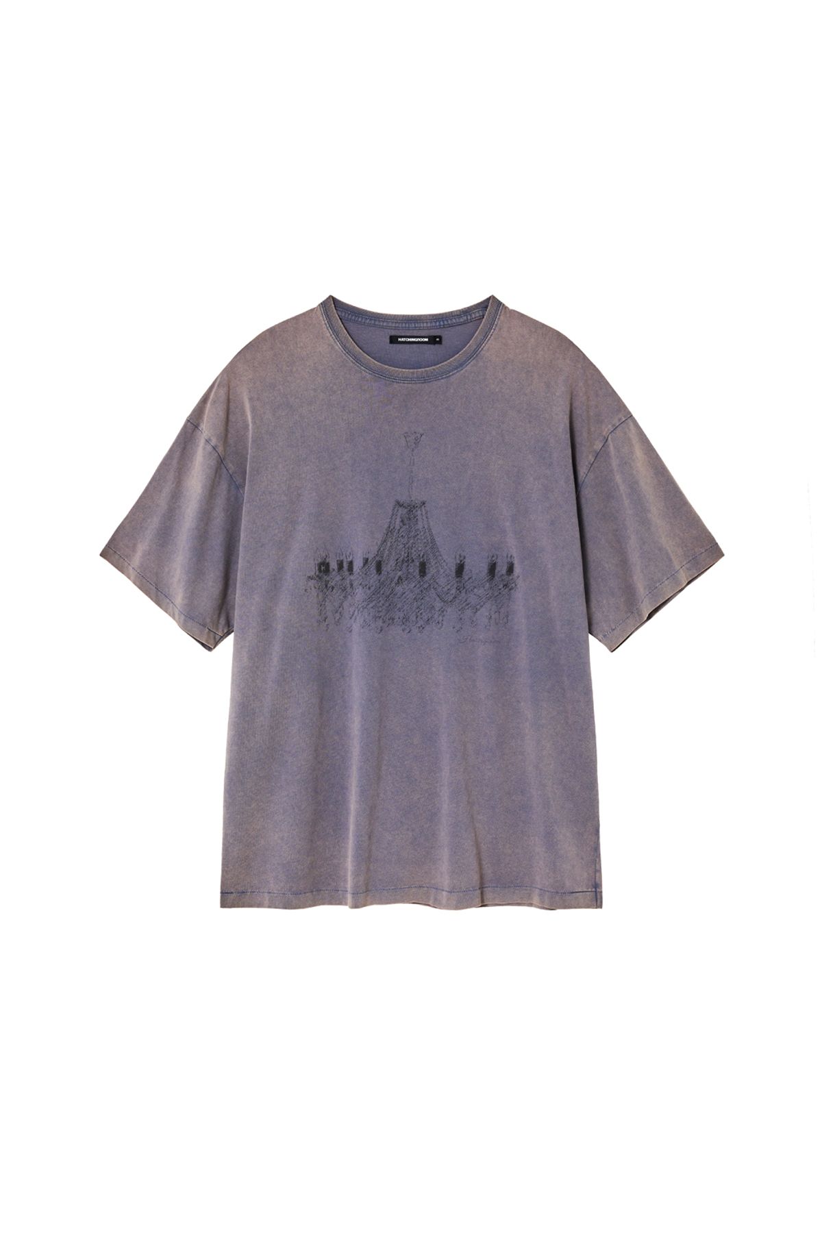 해칭룸(HATCHINGROOM) Chandelier Tee Bleached Blue