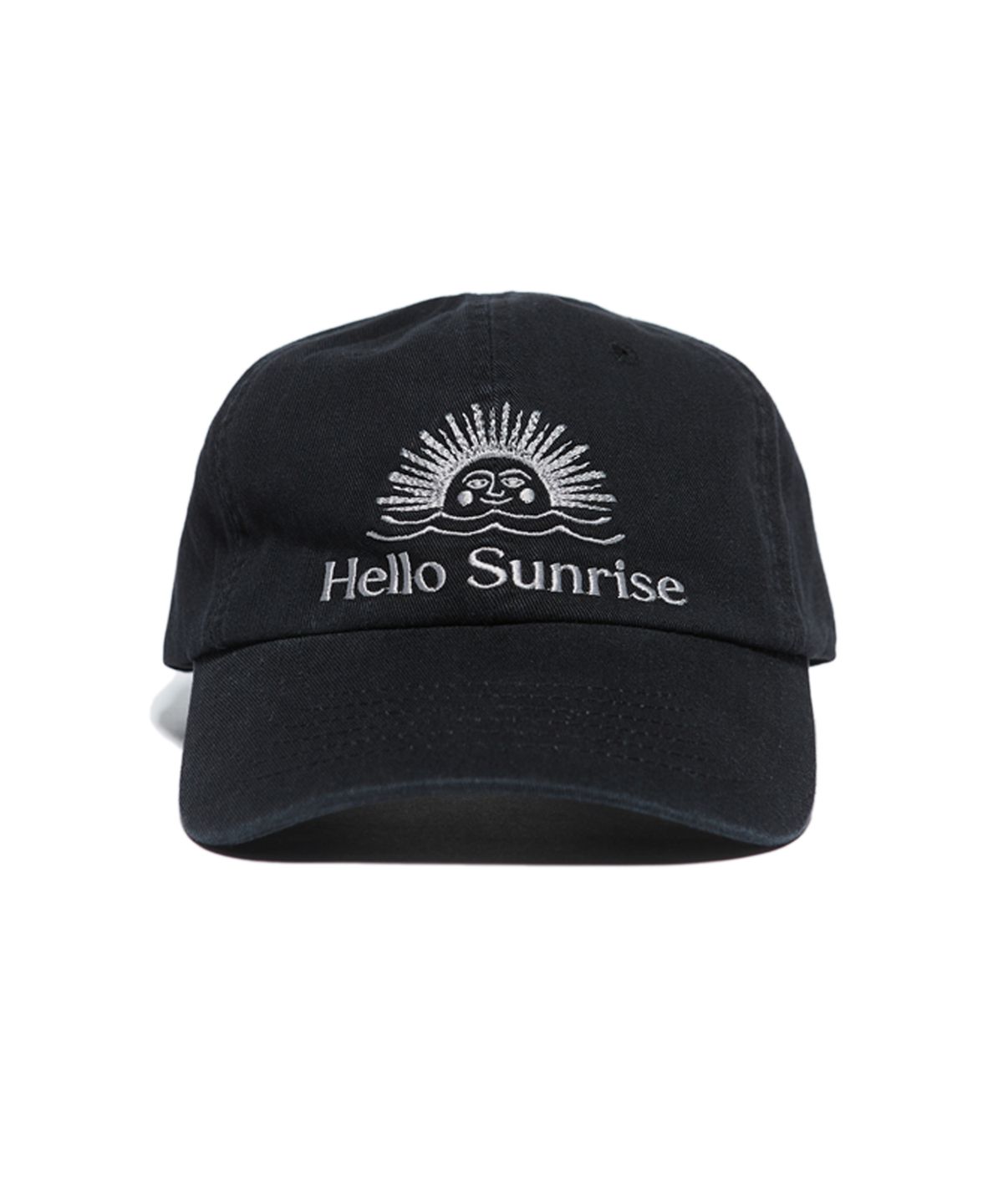 헬로 선라이즈(HELLO SUNRISE) Washed OG Logo Ball Cap_Black