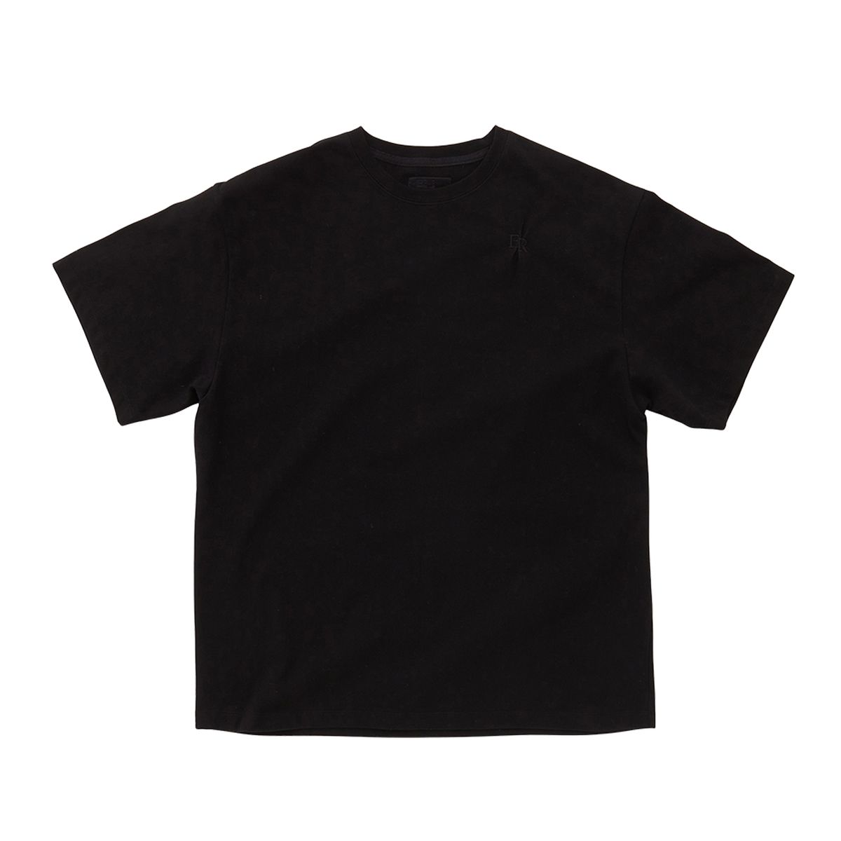 이이이알알알(EEERRR) Letter Graphic T-Shirt Black
