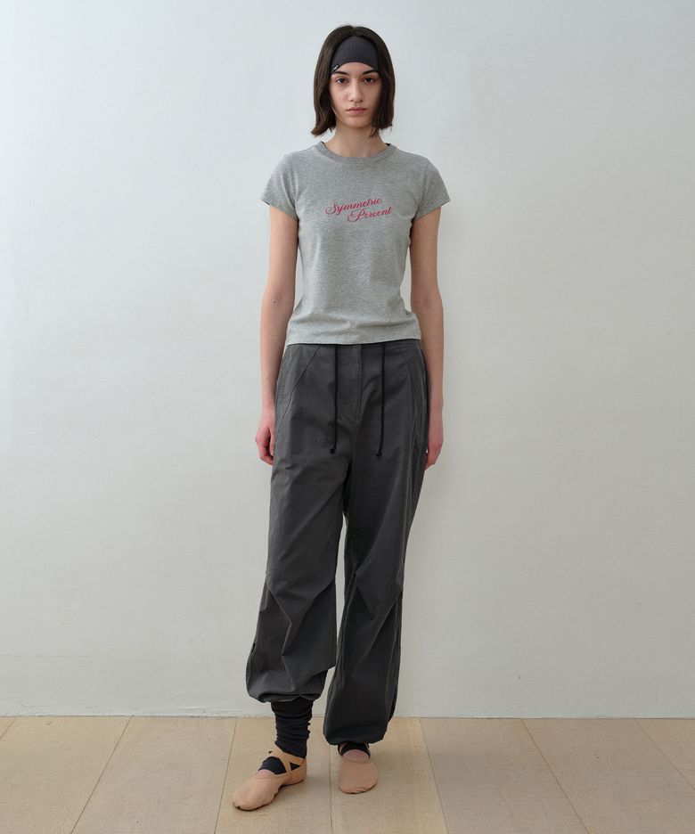 Peach Parachute Pants / Ash Brown