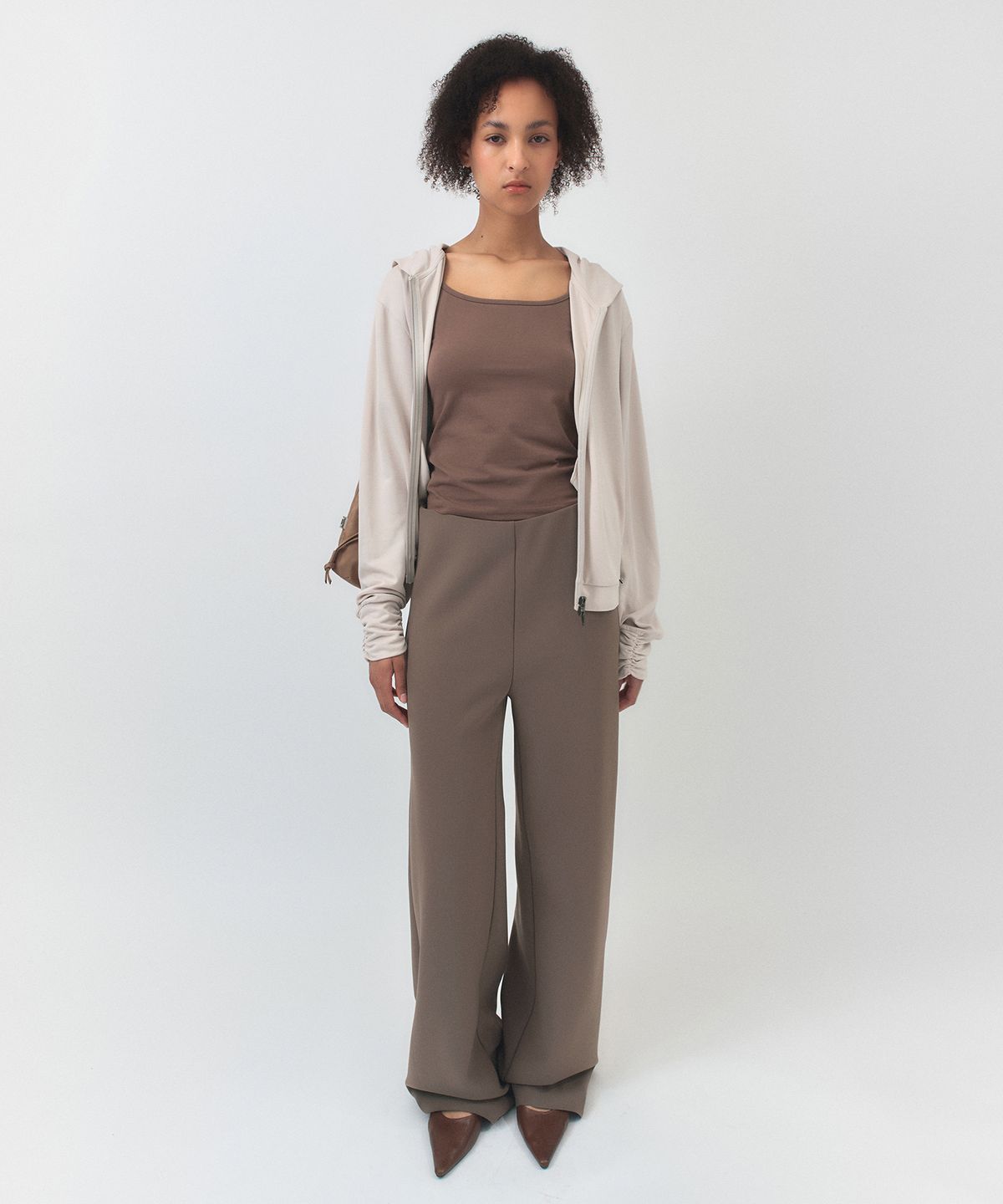 시메트릭 퍼센트(SYMMETRICPERCENT) 2Layer Span Trouser / Mocha