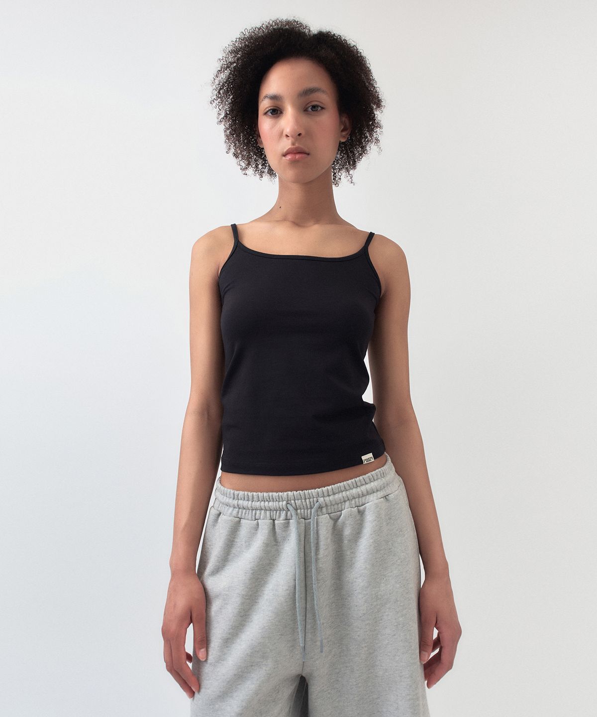 시메트릭 퍼센트(SYMMETRICPERCENT) Ballet Tank Top / Black
