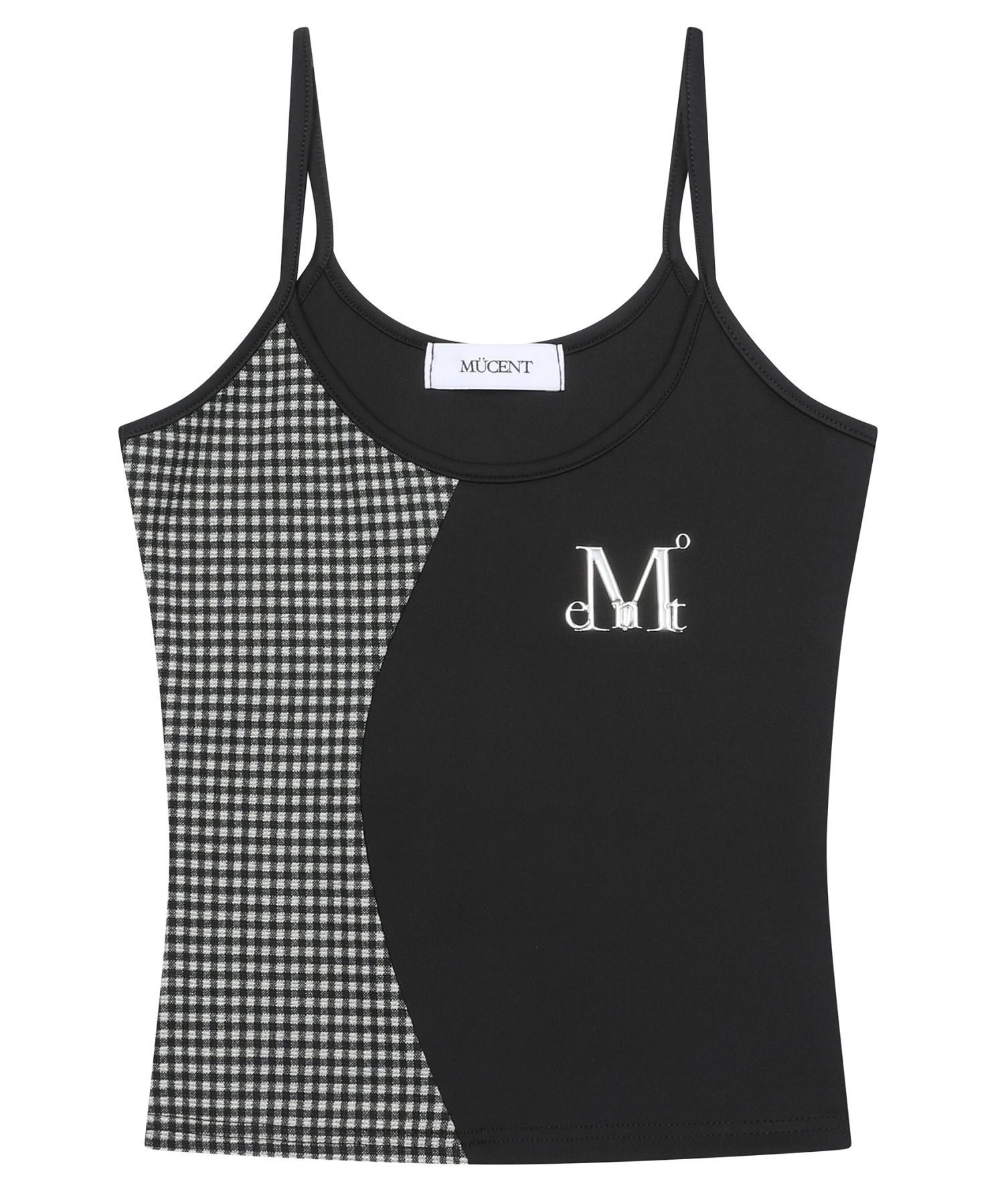 ◆MUCENT◆ Gauss setup l logo check color block sleevele MUSINSA | MUCENT Gauss setup metal logo check color