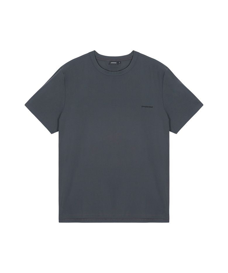 [UMT25021-03] UPST GOLF 남성 프리미엄 레터링 티셔츠 다크그레이