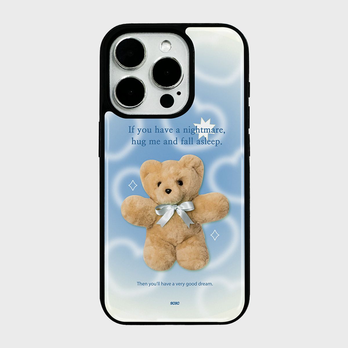 코쿼드(COQUAD) 9C9C 키치 레터 블루 에폭시 케이스_허그미블루