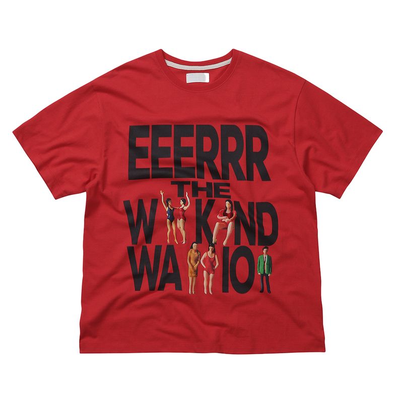 Weekend Warrior People Artwork T-shirt Red