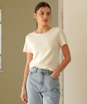 베이직 니트 탑 / 2컬러