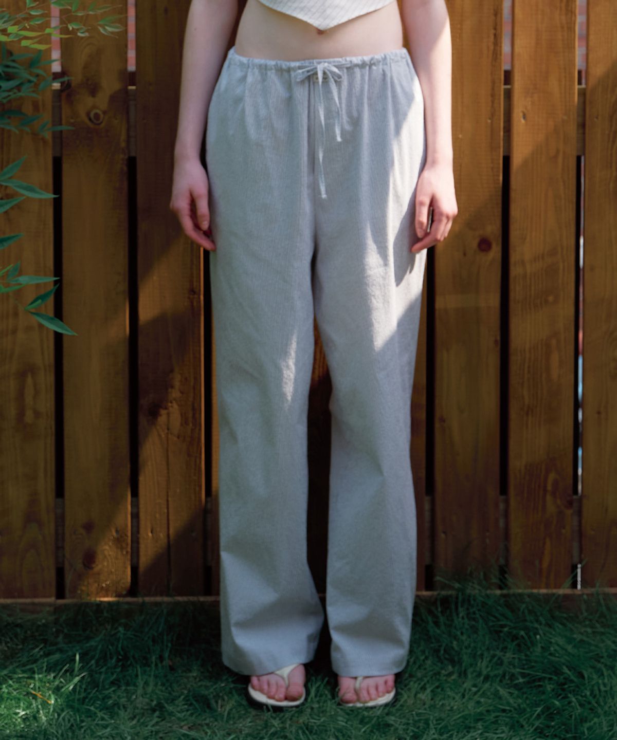 벗튼(BUT'TON) Seersucker Band Pants (Ivory)