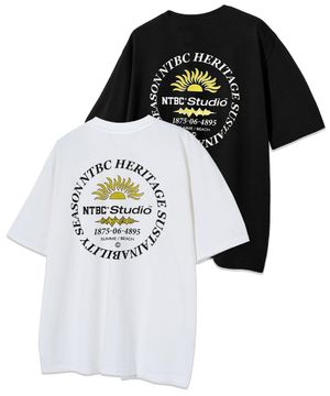 선셋 CIRCLE 로고 반팔티